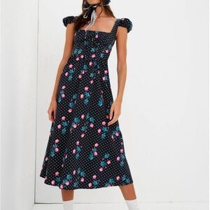 For Love & Lemons Florentina Midi Dress